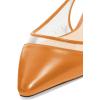 imageFSJ Women Trendy Pointed Toe Ballet Flats Sandals Slip on Comfort Slingback Pumps Walking Shoes 415 M USOrange