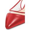 imageFSJ Women Trendy Pointed Toe Ballet Flats Sandals Slip on Comfort Slingback Pumps Walking Shoes 415 M USRed