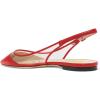 imageFSJ Women Trendy Pointed Toe Ballet Flats Sandals Slip on Comfort Slingback Pumps Walking Shoes 415 M USRed