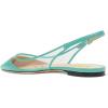 imageFSJ Women Trendy Pointed Toe Ballet Flats Sandals Slip on Comfort Slingback Pumps Walking Shoes 415 M USTurquoise