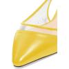 imageFSJ Women Trendy Pointed Toe Ballet Flats Sandals Slip on Comfort Slingback Pumps Walking Shoes 415 M USYellow