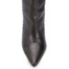 imageFSJ Women Trendy Studded Over The Knee Boots Pointed Toe Thigh High Cone Heel Leather Long Booties Shoes Size 415 USBlack
