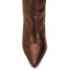 imageFSJ Women Trendy Studded Over The Knee Boots Pointed Toe Thigh High Cone Heel Leather Long Booties Shoes Size 415 USBrown