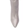 imageFSJ Women Trendy Studded Over The Knee Boots Pointed Toe Thigh High Cone Heel Leather Long Booties Shoes Size 415 USGrey
