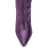 imageFSJ Women Trendy Studded Over The Knee Boots Pointed Toe Thigh High Cone Heel Leather Long Booties Shoes Size 415 USPurple