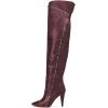 imageFSJ Women Trendy Studded Over The Knee Boots Pointed Toe Thigh High Cone Heel Leather Long Booties Shoes Size 415 USRed Wine