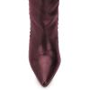 imageFSJ Women Trendy Studded Over The Knee Boots Pointed Toe Thigh High Cone Heel Leather Long Booties Shoes Size 415 USRed Wine