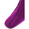 imageFSJ Women Western Square Toe Ankle Boots Chic Thick Mid High Heels Booties Evening Party Shoes with Elastic Size 415 USFuchsia