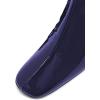 imageFSJ Women Western Square Toe Ankle Boots Chic Thick Mid High Heels Booties Evening Party Shoes with Elastic Size 415 USPurple
