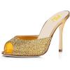 12cm Gold Rhinestone