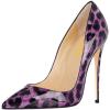 imageFSJ Women Sexy Leopard Printed Dress Shoes Pointy Toe High Heels Stilettos Pumps Shoe Size 415 USPurple