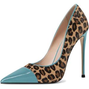 imageFSJ Women Sexy Leopard Printed Dress Shoes Pointy Toe High Heels Stilettos Pumps Shoe Size 415 USTeal