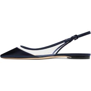 imageFSJ Women Trendy Pointed Toe Ballet Flats Sandals Slip on Comfort Slingback Pumps Walking Shoes 415 M USNavy