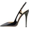imageFSJ Women Sexy Pointed Toe DOrsay High Heel Slingback Pumps Sandals Cutout Strappy Stiletto Slip On Formal Casual Shoes Size 415 USBlackspike