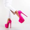 imageFSJ Women Sexy Round Toe Platform Pumps Stiletto High Heel Slip On Fashion Party Prom Dress Office Formal Shoes Size 415 USDeep Pink