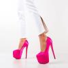 imageFSJ Women Sexy Round Toe Platform Pumps Stiletto High Heel Slip On Fashion Party Prom Dress Office Formal Shoes Size 415 USDeep Pink