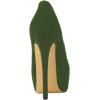 imageFSJ Women Sexy Round Toe Platform Pumps Stiletto High Heel Slip On Fashion Party Prom Dress Office Formal Shoes Size 415 USGreen Suede