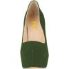 imageFSJ Women Sexy Round Toe Platform Pumps Stiletto High Heel Slip On Fashion Party Prom Dress Office Formal Shoes Size 415 USGreen Suede