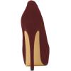 imageFSJ Women Sexy Round Toe Platform Pumps Stiletto High Heel Slip On Fashion Party Prom Dress Office Formal Shoes Size 415 USRed Suede