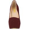 imageFSJ Women Sexy Round Toe Platform Pumps Stiletto High Heel Slip On Fashion Party Prom Dress Office Formal Shoes Size 415 USRed Suede