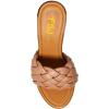 imageFSJ Shoes Women Braided Open Toe Chunky High Heel Sandal Woven Slip On Mule Comfortable Platform Casual Backless Dress Slide Slippers Size 415 USBrown