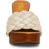 imageFSJ Shoes Women Braided Open Toe Chunky High Heel Sandal Woven Slip On Mule Comfortable Platform Casual Backless Dress Slide Slippers Size 415 USWhite
