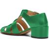 imageFSJ Women Closed Toe Low Chunky Heel Fisherman Sandals Hollow Cage Roman Gladiator Sandals Comfortable Ankle Strap Summer Daily Shoes Size 416 USBright Green