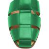 imageFSJ Women Closed Toe Low Chunky Heel Fisherman Sandals Hollow Cage Roman Gladiator Sandals Comfortable Ankle Strap Summer Daily Shoes Size 416 USBright Green