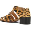 imageFSJ Women Closed Toe Low Chunky Heel Fisherman Sandals Hollow Cage Roman Gladiator Sandals Comfortable Ankle Strap Summer Daily Shoes Size 416 USLeopard