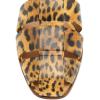 imageFSJ Women Closed Toe Low Chunky Heel Fisherman Sandals Hollow Cage Roman Gladiator Sandals Comfortable Ankle Strap Summer Daily Shoes Size 416 USLeopard
