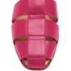 imageFSJ Women Closed Toe Low Chunky Heel Fisherman Sandals Hollow Cage Roman Gladiator Sandals Comfortable Ankle Strap Summer Daily Shoes Size 416 USPink