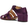 imageFSJ Women Closed Toe Low Chunky Heel Fisherman Sandals Hollow Cage Roman Gladiator Sandals Comfortable Ankle Strap Summer Daily Shoes Size 416 USPurple