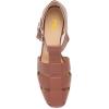 imageFSJ Women Closed Toe Low Chunky Heel Fisherman Sandals Hollow Cage Roman Gladiator Sandals Comfortable Ankle Strap Summer Daily Shoes Size 416 USRosybrown