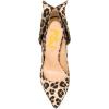 imageFSJ Women Graceful Satin Pumps Pointed Toe Crystal Chunky Block High Heels Slip On Curly Back Wedding Dress Evening Shoes Size 416 USLeopard
