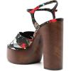imageFSJ Women Chunky Block High Heel Platform Open Toe Sandals Ankle Strap Buckle Comfortable Wooden Heel Prom Party Brunch Dress Shoes Size 416 USFlower