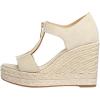 imageFSJ Women Open Toe TStrap Front Zipper Espadrilles Wedge Sandals Platform Caged Cutout Casual Comfortable Summer Shoes Size 416 USBeige