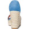 imageFSJ Women Open Toe TStrap Front Zipper Espadrilles Wedge Sandals Platform Caged Cutout Casual Comfortable Summer Shoes Size 416 USBlue