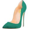 imageFSJ Women Classic Pointed Toe High Heels Sexy Stiletto Pumps Office Lady Casual Dress Party Prom Shoes Size 415 USTurquoisesuede