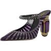 Purple Mesh Rhinestones