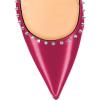 imageFSJ Women Bridal Pointed Toe Chunky Block High Heel Crystal Pumps Slip on Wedding Thick Comfort Evening Dress Studded Rivets Shoes Size 416 USPink Matte Leather