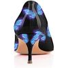imageFSJ Women Classic Low Kitten Heel Pointed Closed Toe Pumps Slip On Office Ladies Prom Wedding Dress Basic Shoes Size 415 USButterfly