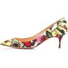 imageFSJ Women Classic Low Kitten Heel Pointed Closed Toe Pumps Slip On Office Ladies Prom Wedding Dress Basic Shoes Size 415 USLove