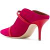 imageFSJ Women Fashion Pointy Toe Mules Sandals High Heels Pumps Double Straps Slide Sandals Casual Summer Outfit Shoes Size 415 M USFuchsia 8 Cm