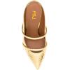 imageFSJ Women Fashion Pointy Toe Mules Sandals High Heels Pumps Double Straps Slide Sandals Casual Summer Outfit Shoes Size 415 M USGold