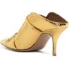 imageFSJ Women Fashion Pointy Toe Mules Sandals High Heels Pumps Double Straps Slide Sandals Casual Summer Outfit Shoes Size 415 M USGold