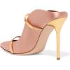 imageFSJ Women Fashion Pointy Toe Mules Sandals High Heels Pumps Double Straps Slide Sandals Casual Summer Outfit Shoes Size 415 M USPink12 Cm