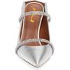 imageFSJ Women Fashion Pointy Toe Mules Sandals High Heels Pumps Double Straps Slide Sandals Casual Summer Outfit Shoes Size 415 M USSilver Rhinestone10 Cm