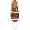 imageFSJ Women Fashion Pointy Toe Mules Sandals High Heels Pumps Double Straps Slide Sandals Casual Summer Outfit Shoes Size 415 M USWhite 10 Cm