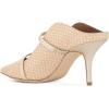 imageFSJ Women Fashion Pointy Toe Mules Sandals High Heels Pumps Double Straps Slide Sandals Casual Summer Outfit Shoes Size 415 M USWhite Dots 8 Cm