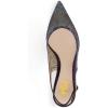 imageFSJ Women Pointed Toe Slingback Wedding Pumps Chunky Low Heel Rhinestone Sandals Crystal Heeled Dress Shoes Size 415 M USDark Purple